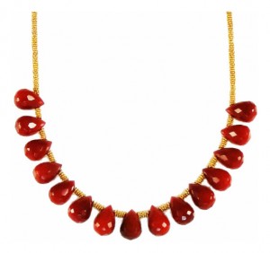Red Agate Necklace by Patty Tobin