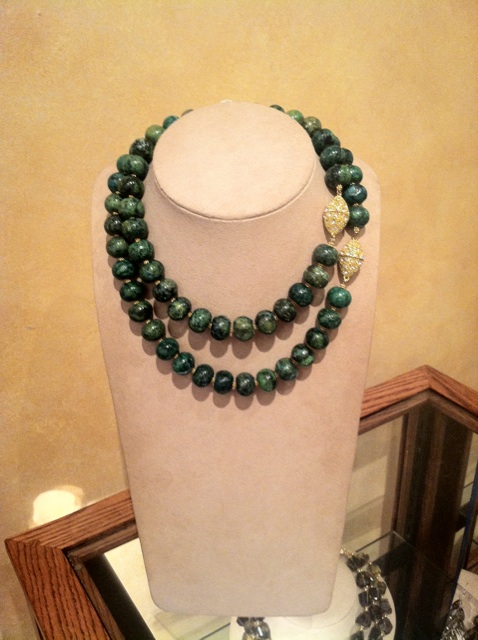 Nesting turquoise necklace by Patty Tobin