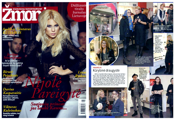 Zmones (People magazine Lithuania) covers Patty Tobin's debut in Eastern Europe.